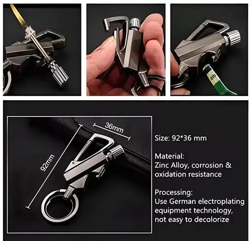 Bottle Opener And Matchstick Fire Starte Great Keychain Kerosene Lighter Keychain