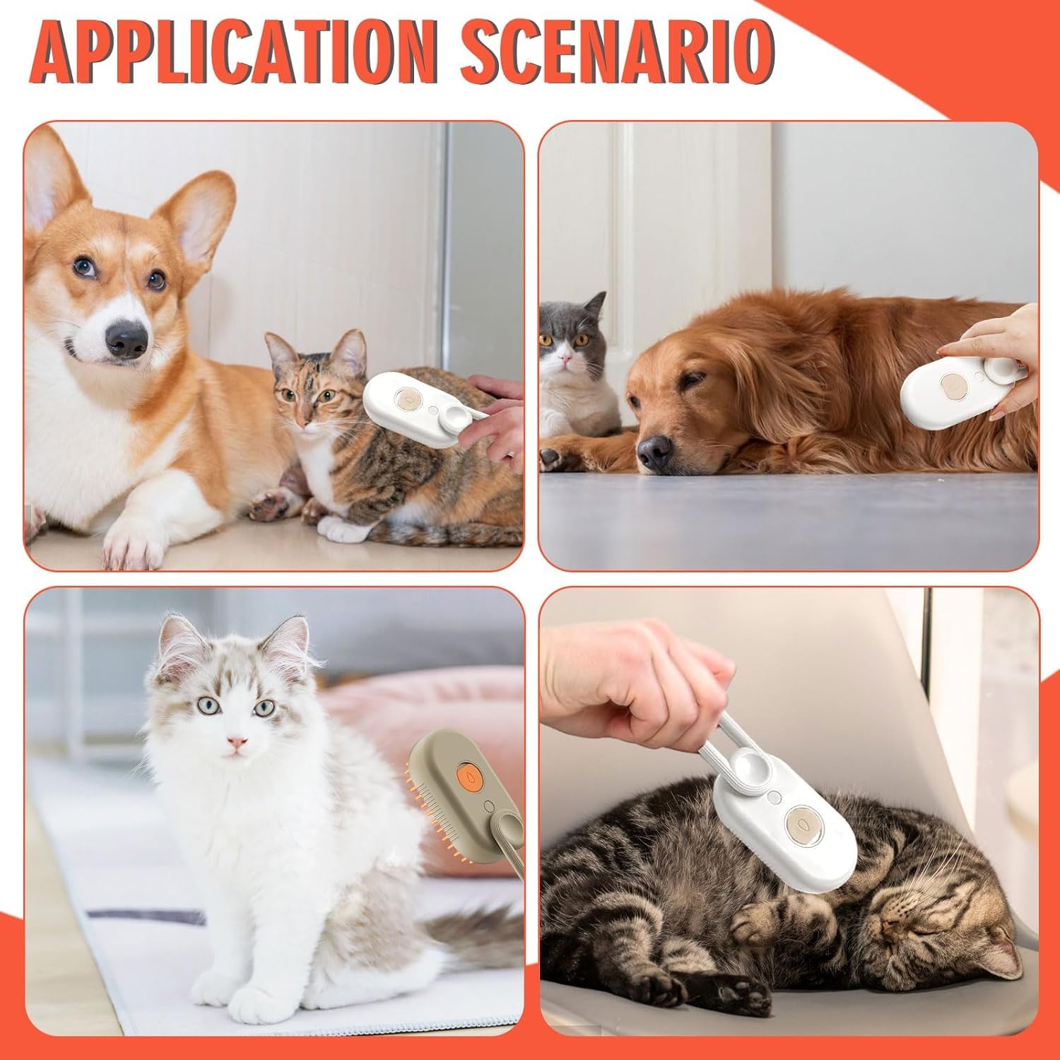 Dog Trust 3 In1 Cat Steam Brush
